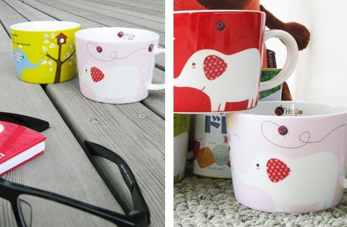 可爱的卡通造型杯子