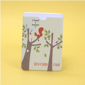 韩版可爱迷你公交IC|门禁小卡夹|单张卡套|防磁|挂牌