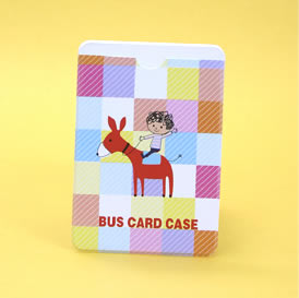 韩版可爱迷你公交IC|门禁小卡夹|单张卡套|防磁|挂牌